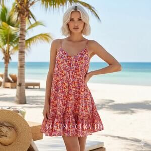 knee length dresses for ladies Self-Portrait Navy Gingham Taffeta Mini Dress main image 1